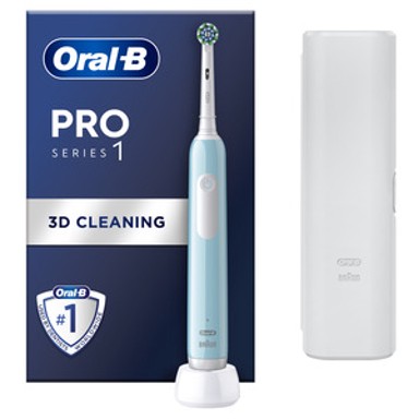 ORAL-B Električna četkica Pro 1 Cros Action + putna torbica, plava